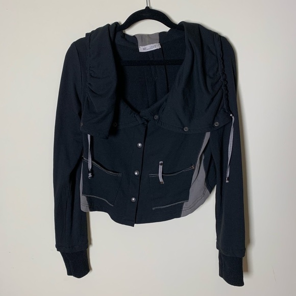We Love Collection Black Lagenlook Jacket Small - Picture 1 of 5